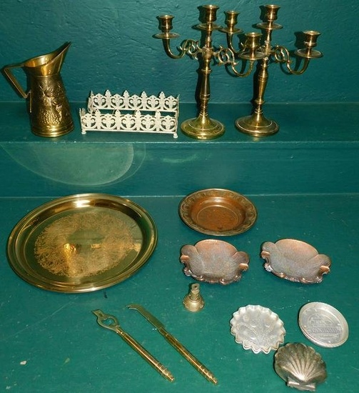 Lot Brass & Metal Items