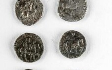 Lot of 11 Indo-Scythian Silver Drachms - 11 g