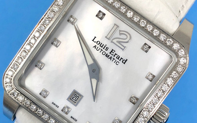 Louis Erard - Diamond Watch Automatic Emotion Collection White - 20700SE14.BDC61 - Women - BRAND NEW