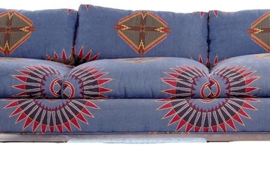 MCM Chrome Upholstered Sofa