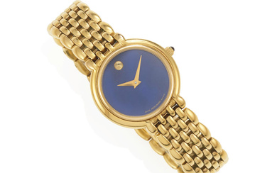 MOVADO: A GOLD-PLATED STAINLESS STEEL WRISTWATCH