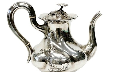 Maison Odiot Paris France Sterling Silver Teapot c. 1870