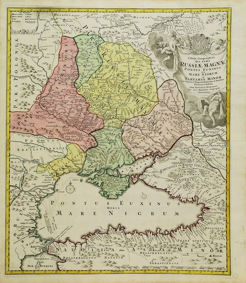[Map of parts of Greater Russia, the Black Sea and Lesser Tartary] Tabula Geographica qua...