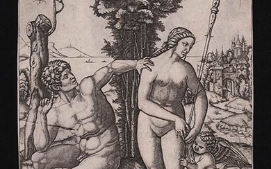 Marcantonio Raimondi (c. 1480-c.1534) Mars, Venus and Eros, 1508 Engraving...
