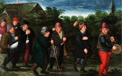Marten van Cleve, 1527 Antwerpen – 1581 ebenda, DER HOCHZEITSZUG DES BRÄUTIGAMS