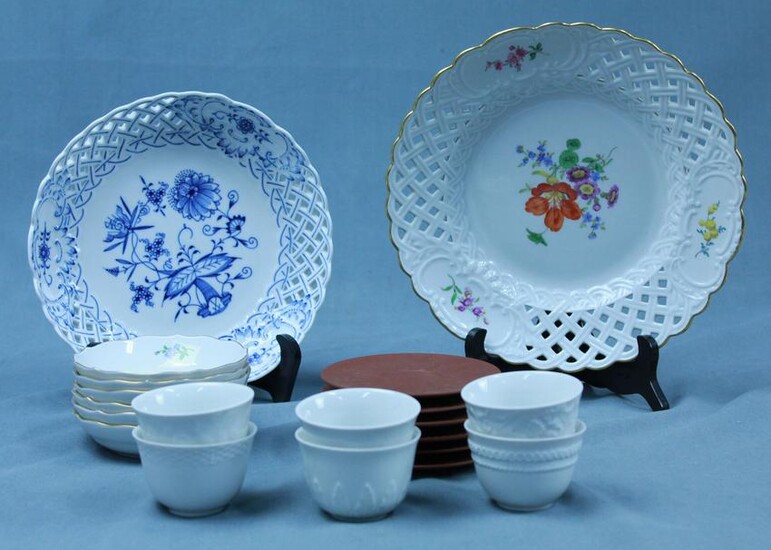 Meissen porcelain and Böttger stoneware.