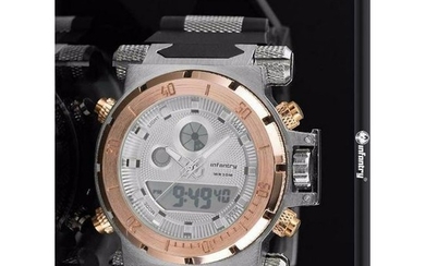 Mens Digital Quartz Chronograph Sport Wrist Watch