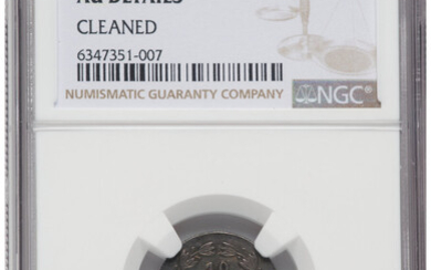 Mexico: , Maximilian 10 Centavos 1864-M AU Details (Cleaned) NGC,...