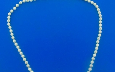Mikimoto Cultured Essence Pearl Bead Strand and 14k
