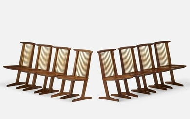 Mira Nakashima, Conoid chairs, set of eight