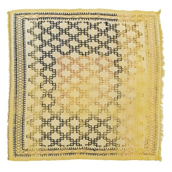 Moroccan flat weave area rug