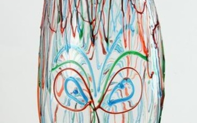 Murano Glass Vase with Face Design