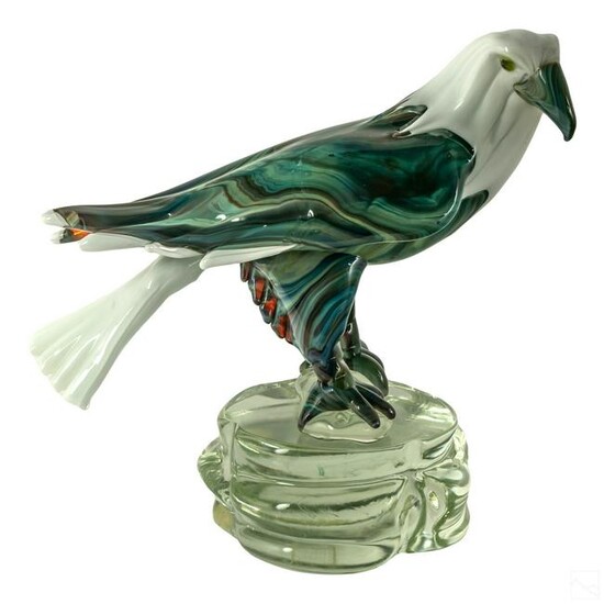 Murano Tagliapietra Fabio Glass Eagle Sculpture