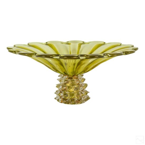 Murano Venetian Studio Art Glass Centerpiece Bowl