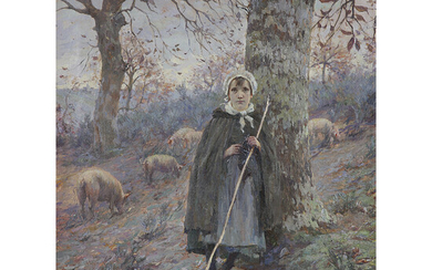 NUMA FRANOIS GILLET (1868-1940) LA VISION, 1892 Huile sur toile...