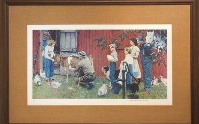 Norman Rockwell "County Agricultural Agent" Signed Lithograph LE w/COA