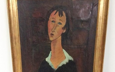 Oil on Canvas After Modigliani
