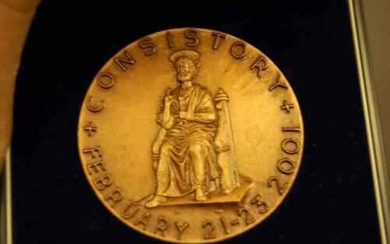 Old collector coin of "St. Peter/Cardinal Egan" +