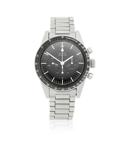 Omega. A stainless steel manual wind chronograph bracelet watch