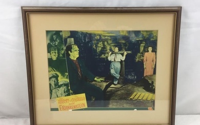 Original Abbot & Costello Film Lobby Window Card