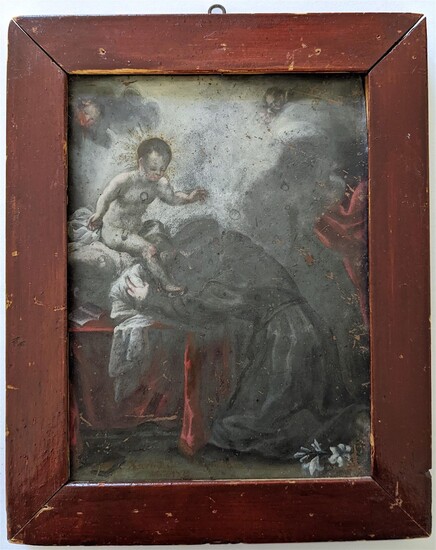 Outstanding 18th C. Oil Painting Francis Xavier, 1734