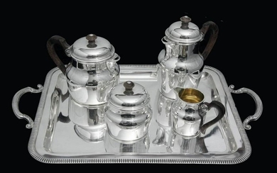 PUIFORCAT FRENCH ART DECO STERLING SILVER TEA / COFFEE
