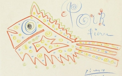 Pablo Picasso (1881-1973) Crayon Sketch