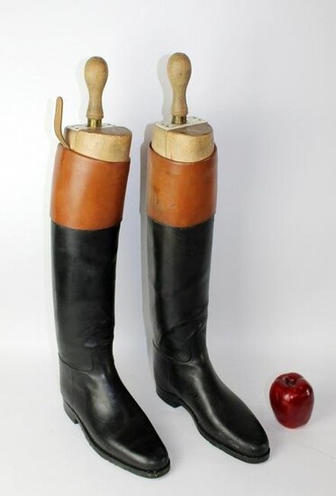 Pair of English Peal & Co leather riding boots