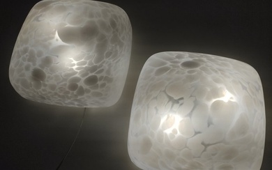 Pair of vintage wall or ceiling lights, Space-Age