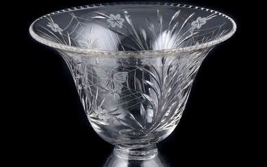 Pairpoint "Colias" Cut Crystal Compote, Mid-20th Century