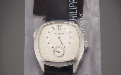 Patek Philippe Reference 5275P | Retailed by Tiffany & Co.: A limited edition platinum chiming wristwatch with jumping hour display, Made to celebrate the 175th Anniversary, Service Sealed, Circa 2014 | 百達翡麗 型號 5275P...