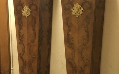 Pedestal, Pair of - Louis XV Style - Wood - 19th century