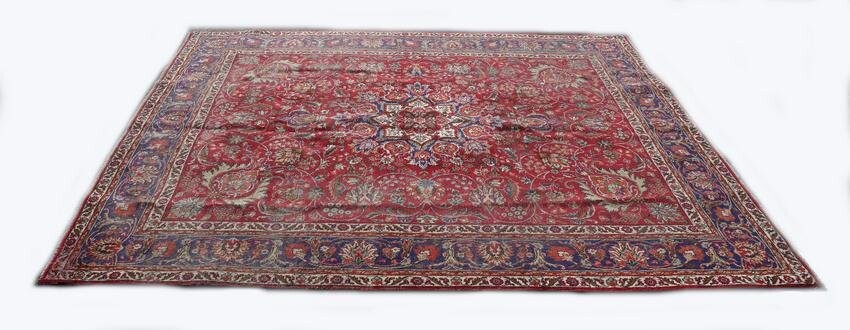 Persian Carpet, Post War, 9ft 10in x 8ft