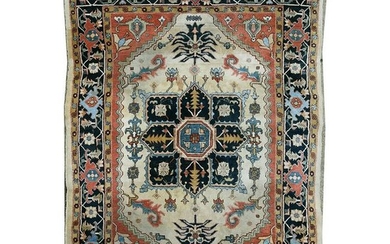Persian Tabriz Style Wool Rug.