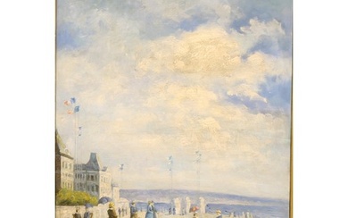 R Labonne (20th century) Seaside Promenade, after Charles Ho...