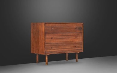 Rare Mid Century Modern Three-Drawer Dresser in Mahogany by Harvey Probber USA c. 1960s