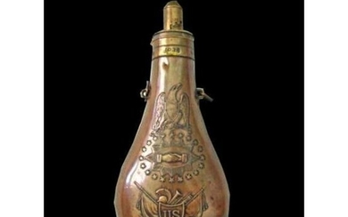 Rare Museum 1850 Peace Powder Flask
