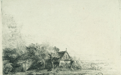 Rembrandt Harmensz. van Rijn (1606 Leiden - Amsterdam 1669) – Landscape with a Cow drinking