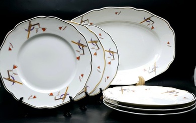 Richard Ginori - Table service (7) - .999 (24 kt) gold, Porcelain