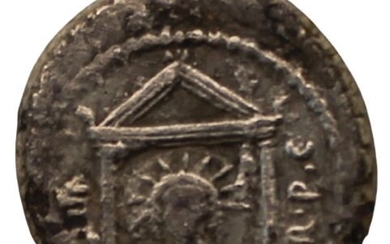 Roman Republic (Imperatorial). Mark Antony. AR Denarius,military mint travelling in Greece, struck 42 BC
