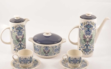 Royal Doulton 'Atlantis' pattern part dinner and coffee service.