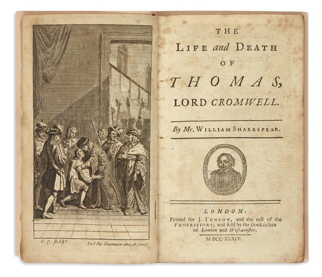 SHAKESPEARE, WILLIAM, attributed to. The Life and Death of Thomas, Lord Cromwell [with...