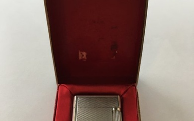 S.T. Dupont - THE FİRST ST. DUPONT (Locked System Large size-1957) - Pocket lighter - Silverplate, Steel - (2)