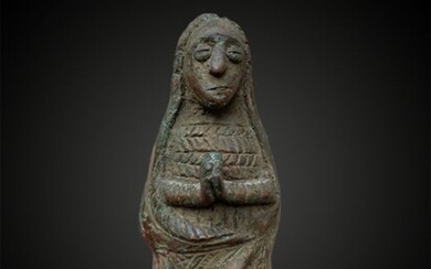 STATUETTE depicting the Virgin Mary - Bronze - Nsundi Malau - Kongo - Congo DRC