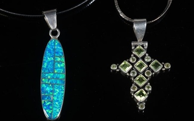 STERLING NECKLACES WITH PENDANTS