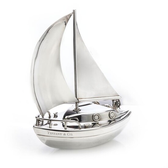 Sailing boat money box - .925 silver - Tiffany & Co. - Spain - Late 20th century