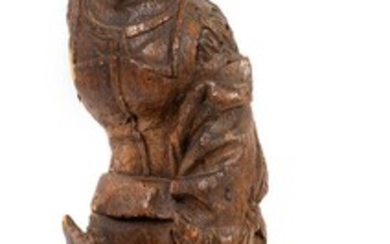 Sainte Femme au turban. Chêne sculpté, fragment... - Lot 3 - Drouot Estimations