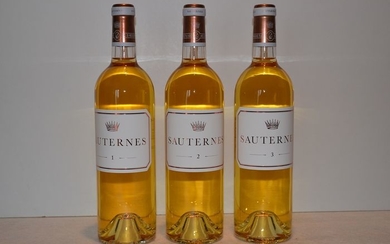 Sauternes of Château d'Yquem: "1" & "2" & "3" - Sauternes - 3 Bottles (0.75L)