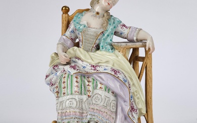 "Schlafende Louise", Meißen, um 1850
