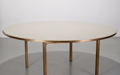 Selldorf Architects, bronze & glass dining table